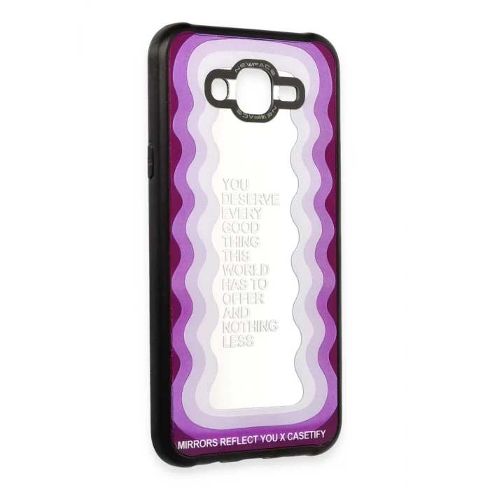 Newface Samsung Galaxy J7 Kılıf Mirror Desenli Kapak - Mirror - 5
