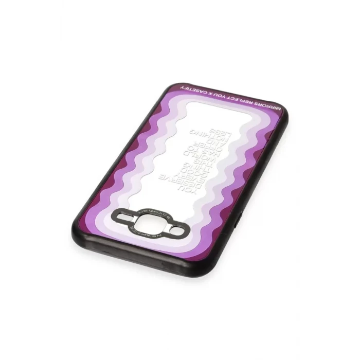 Newface Samsung Galaxy J7 Kılıf Mirror Desenli Kapak - Mirror - 5