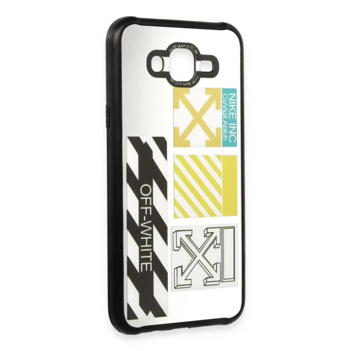 Newface Samsung Galaxy J7 Kılıf Mirror Desenli Kapak - Mirror - 6