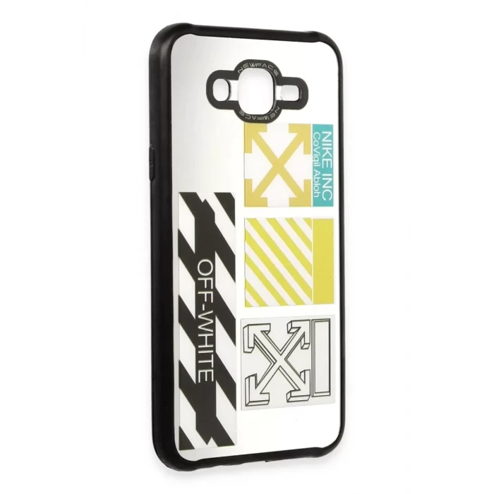 Newface Samsung Galaxy J7 Kılıf Mirror Desenli Kapak - Mirror - 6