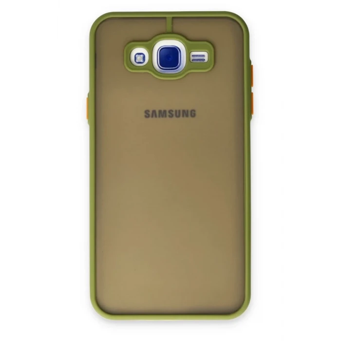Newface Samsung Galaxy J7 Kılıf Montreal Silikon Kapak - Açık Yeşil