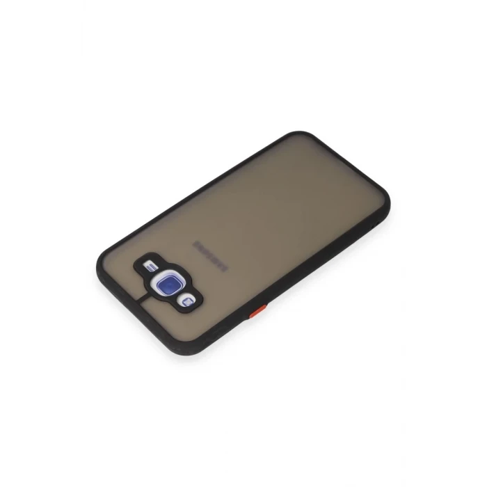 Newface Samsung Galaxy J7 Kılıf Montreal Silikon Kapak - Siyah