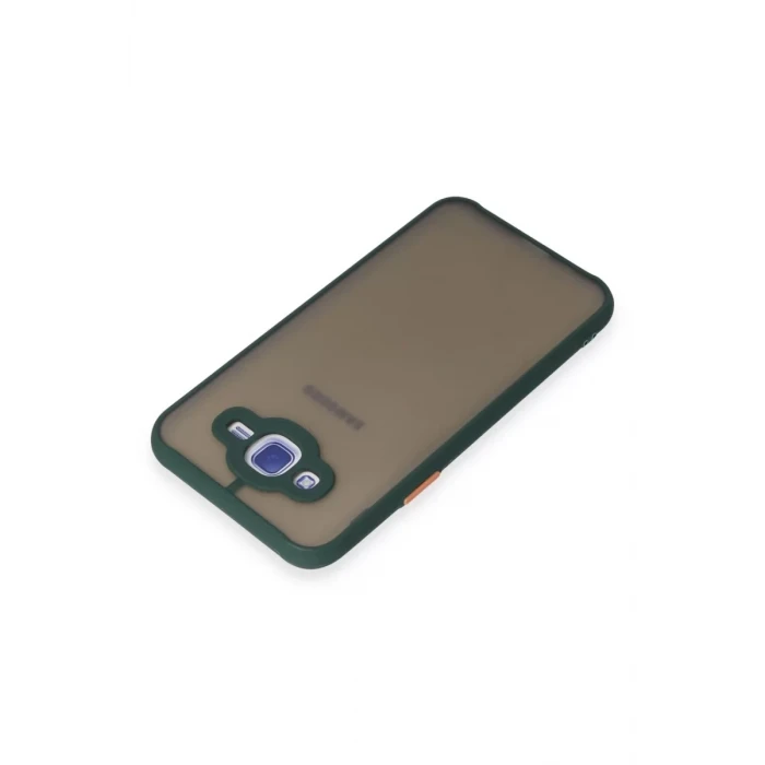 Newface Samsung Galaxy J7 Kılıf Montreal Silikon Kapak - Yeşil