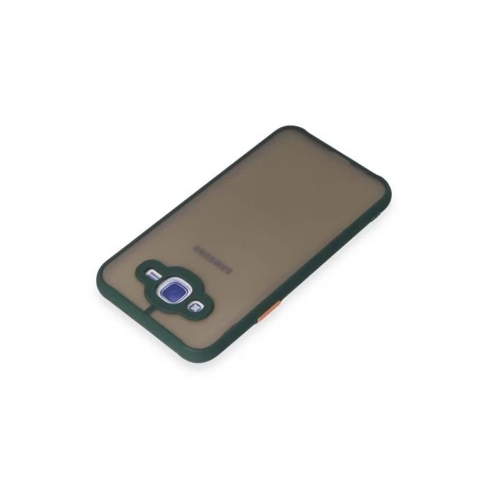 Newface Samsung Galaxy J7 Kılıf Montreal Silikon Kapak - Yeşil