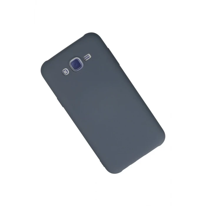 Newface Samsung Galaxy J7 Kılıf Nano içi Kadife Silikon - Gri
