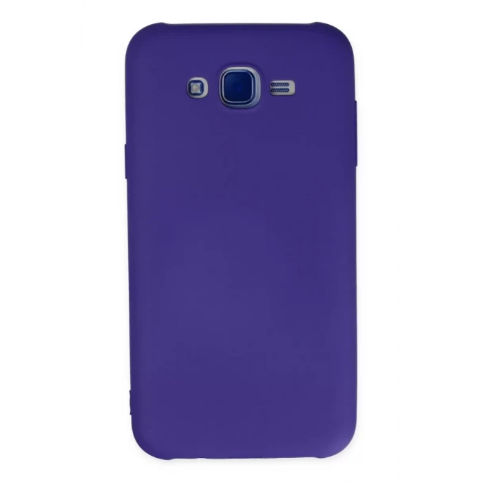 Newface Samsung Galaxy J7 Kılıf Nano içi Kadife Silikon - Mor