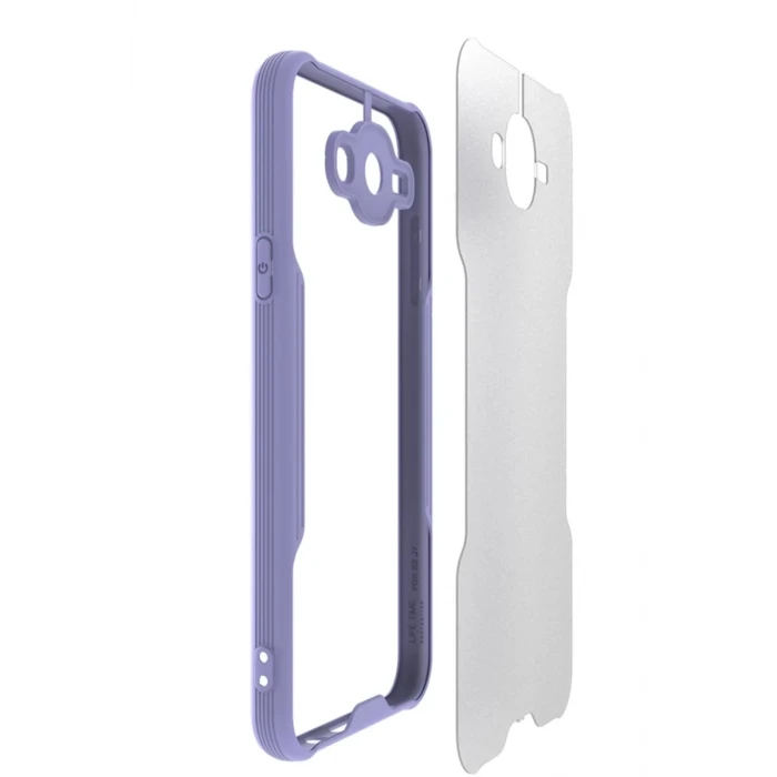 Newface Samsung Galaxy J7 Kılıf Platin Silikon - Pembe