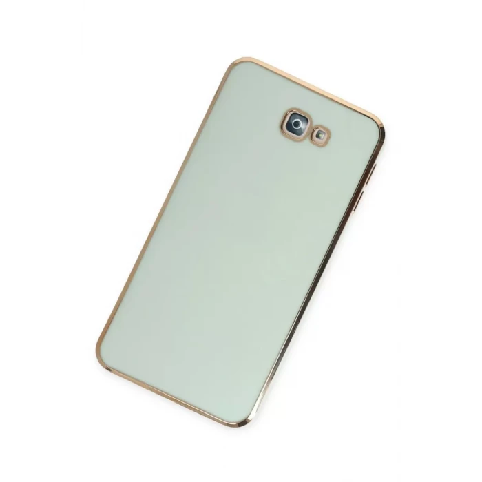 Newface Samsung Galaxy J7 Prime Kılıf Volet Silikon - Açık Yeşil