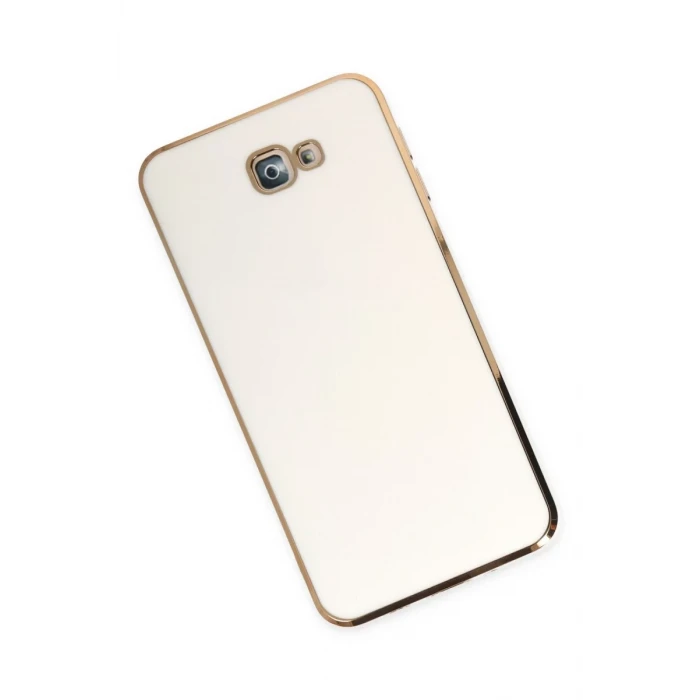 Newface Samsung Galaxy J7 Prime Kılıf Volet Silikon - Beyaz