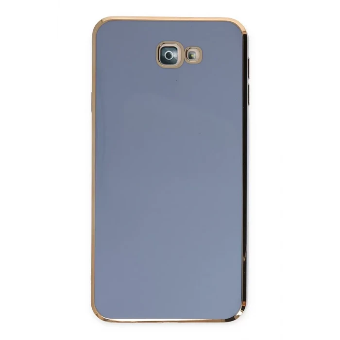 Newface Samsung Galaxy J7 Prime Kılıf Volet Silikon - Mavi