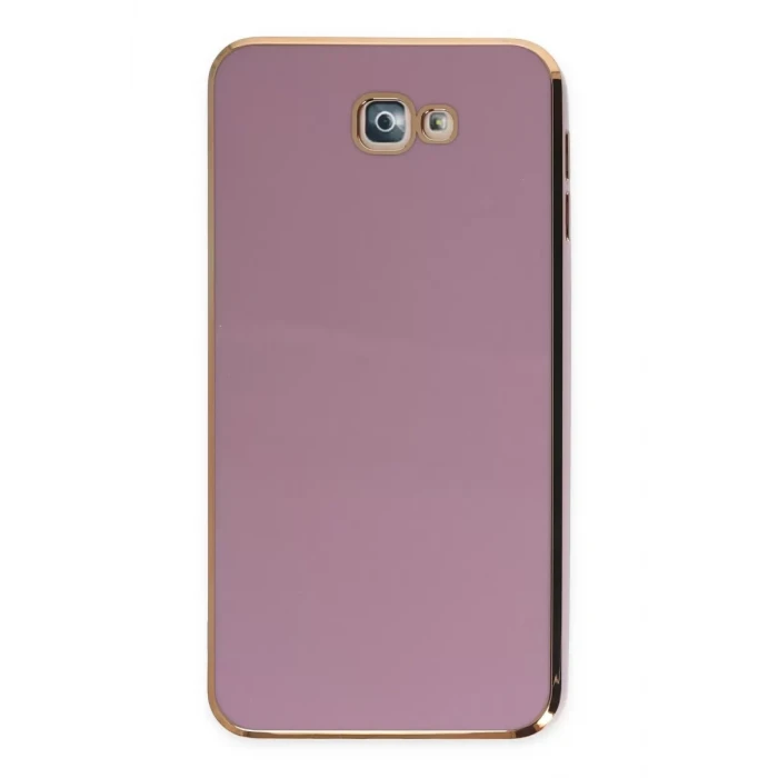 Newface Samsung Galaxy J7 Prime Kılıf Volet Silikon - Mor