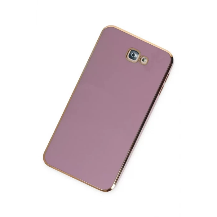 Newface Samsung Galaxy J7 Prime Kılıf Volet Silikon - Mor