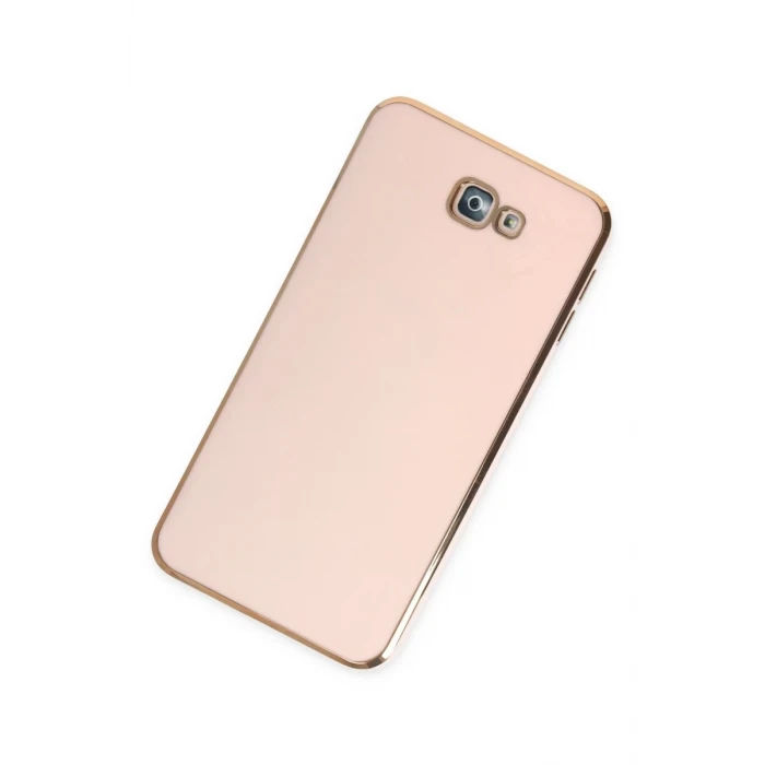 Newface Samsung Galaxy J7 Prime Kılıf Volet Silikon - Pembe