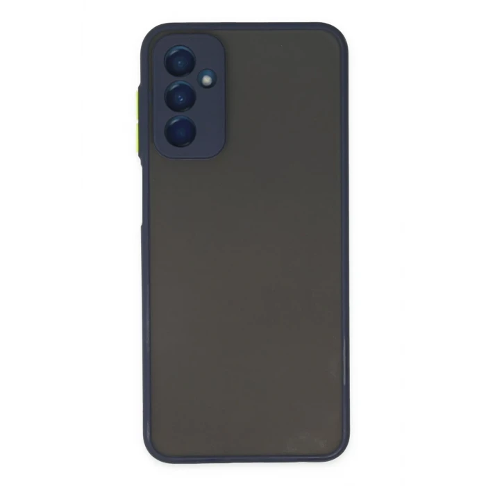 Newface Samsung Galaxy M13 Kılıf Montreal Silikon Kapak - Lacivert