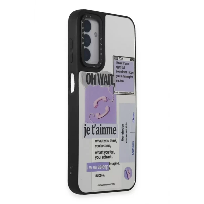 Newface Samsung Galaxy M14 5G Kılıf Mirror Desenli Kapak - Mirror - 4