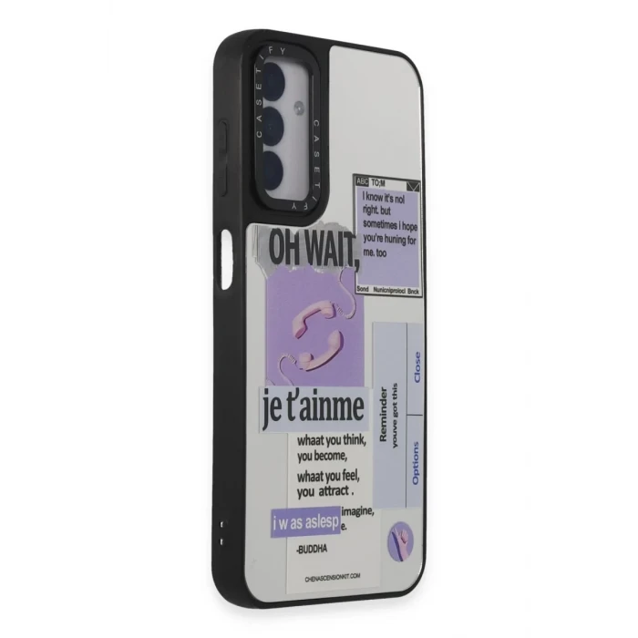 Newface Samsung Galaxy M14 5G Kılıf Mirror Desenli Kapak - Mirror - 4