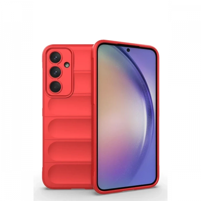 Newface Samsung Galaxy M14 5G Kılıf Optimum Silikon - Kırmızı