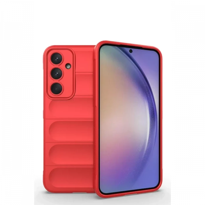 Newface Samsung Galaxy M14 5G Kılıf Optimum Silikon - Kırmızı