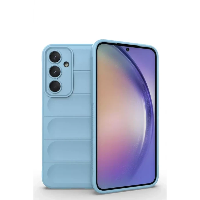 Newface Samsung Galaxy M14 5G Kılıf Optimum Silikon - Sky Blue