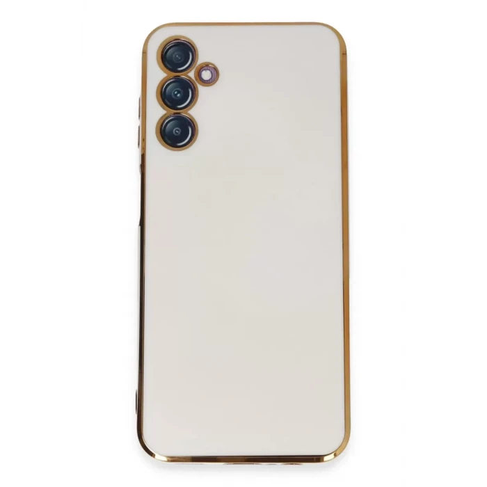 Newface Samsung Galaxy M14 5G Kılıf Volet Silikon - Beyaz