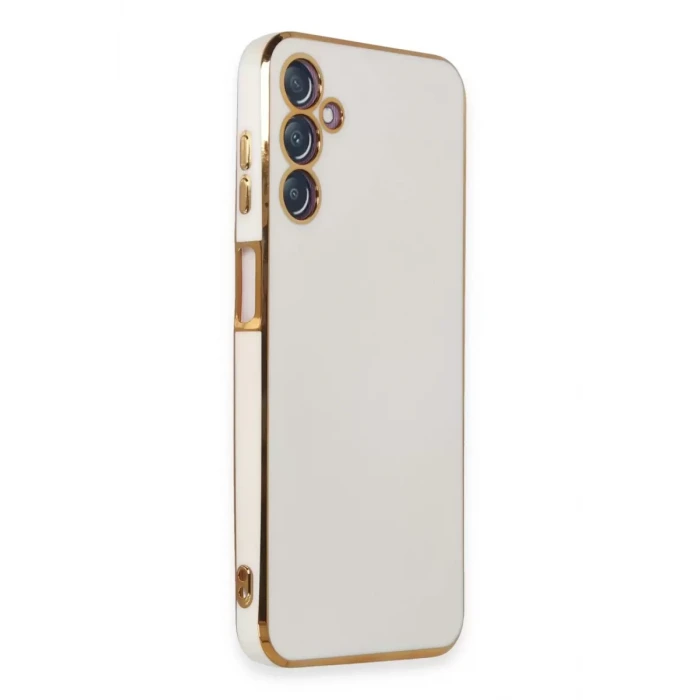 Newface Samsung Galaxy M14 5G Kılıf Volet Silikon - Beyaz