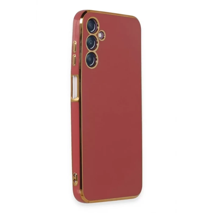Newface Samsung Galaxy M14 5G Kılıf Volet Silikon - Kırmızı
