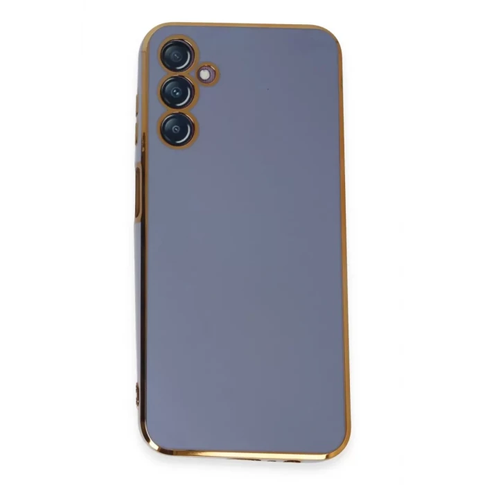 Newface Samsung Galaxy M14 5G Kılıf Volet Silikon - Mavi