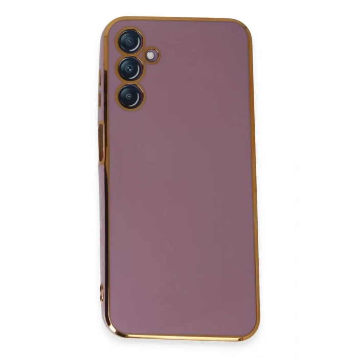 Newface Samsung Galaxy M14 5G Kılıf Volet Silikon - Mor