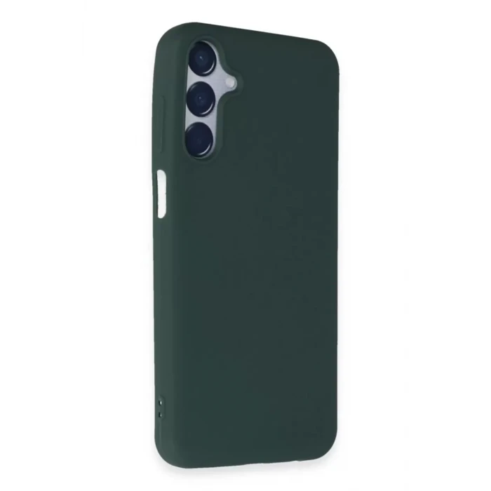 Newface Samsung Galaxy M15 Kılıf First Silikon - Koyu Yeşil