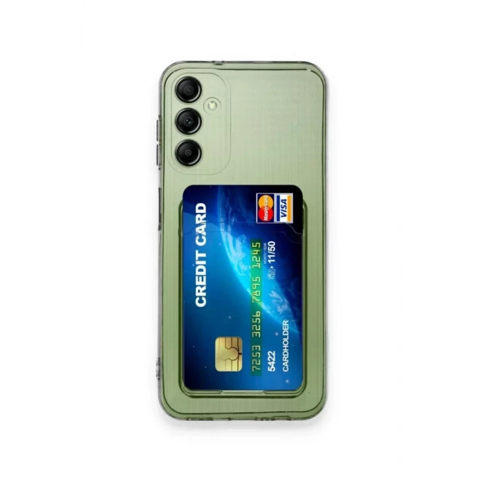 Newface Samsung Galaxy M15 Kılıf Kart Şeffaf Silikon - Şeffaf