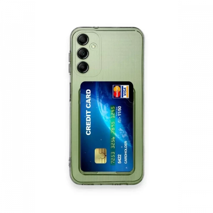 Newface Samsung Galaxy M15 Kılıf Kart Şeffaf Silikon - Şeffaf