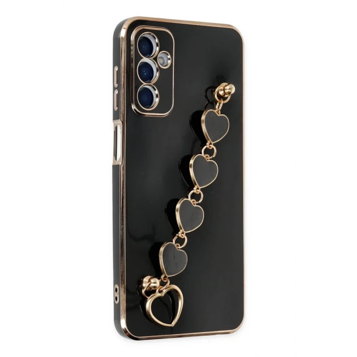 Newface Samsung Galaxy M23 Kılıf Esila Silikon - Siyah