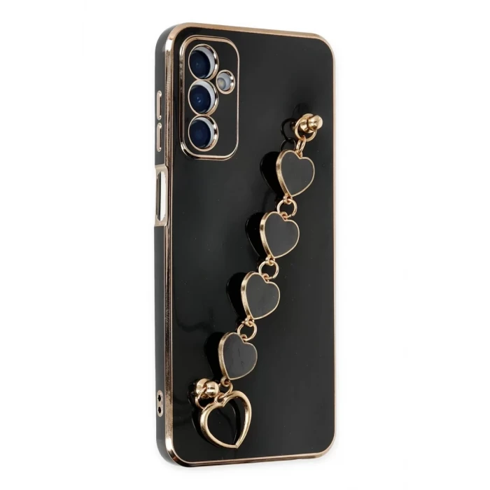 Newface Samsung Galaxy M23 Kılıf Esila Silikon - Siyah