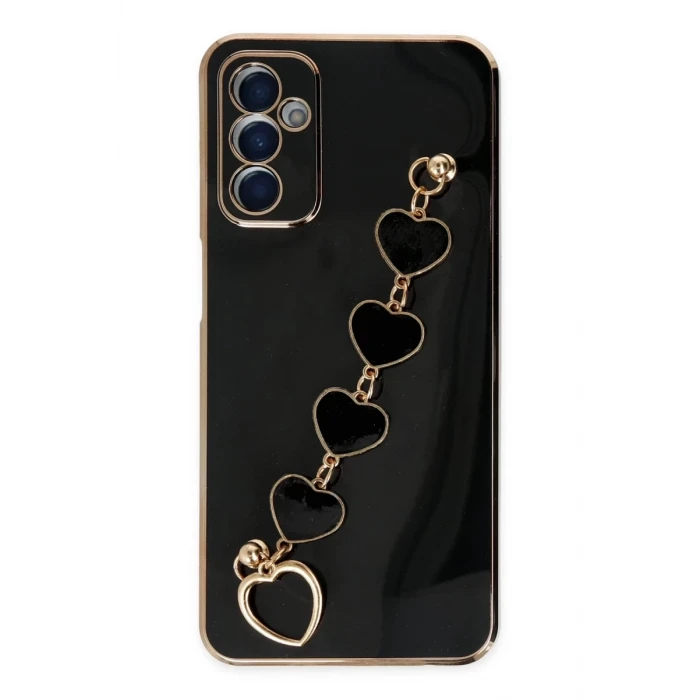 Newface Samsung Galaxy M23 Kılıf Esila Silikon - Siyah