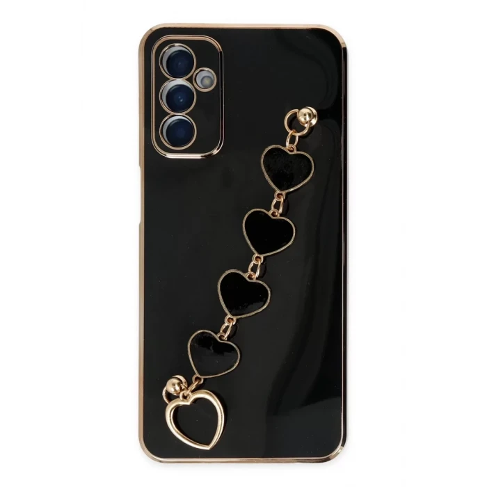 Newface Samsung Galaxy M23 Kılıf Esila Silikon - Siyah