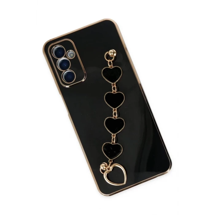 Newface Samsung Galaxy M23 Kılıf Esila Silikon - Siyah