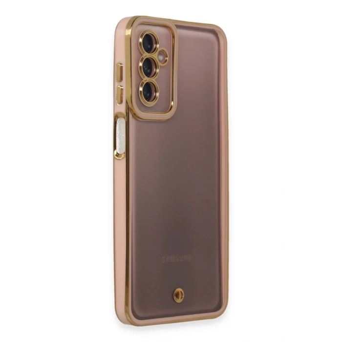 Newface Samsung Galaxy M23 Kılıf Liva Lens Silikon - Pudra