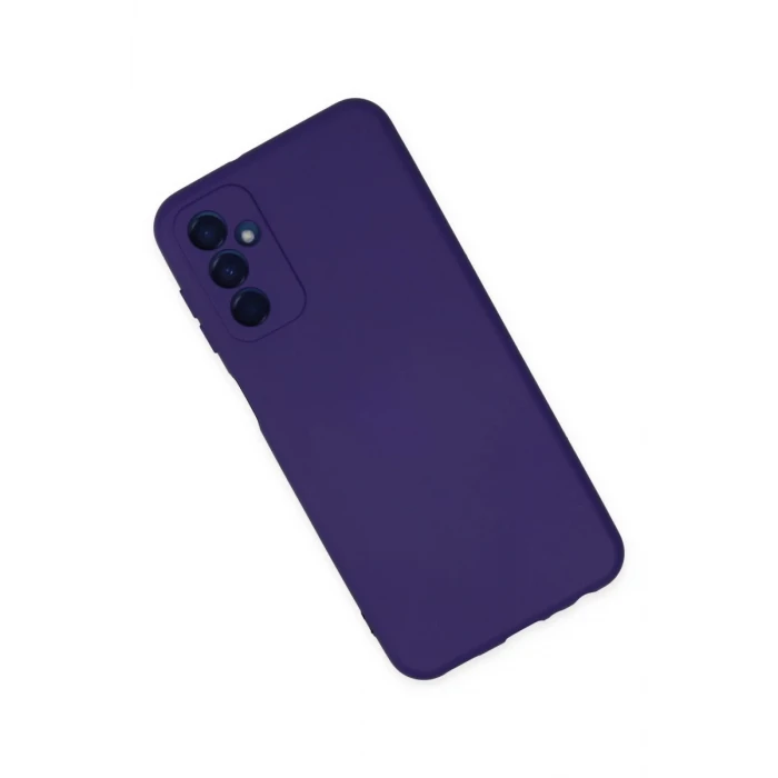 Newface Samsung Galaxy M23 Kılıf Nano içi Kadife Silikon - Mor
