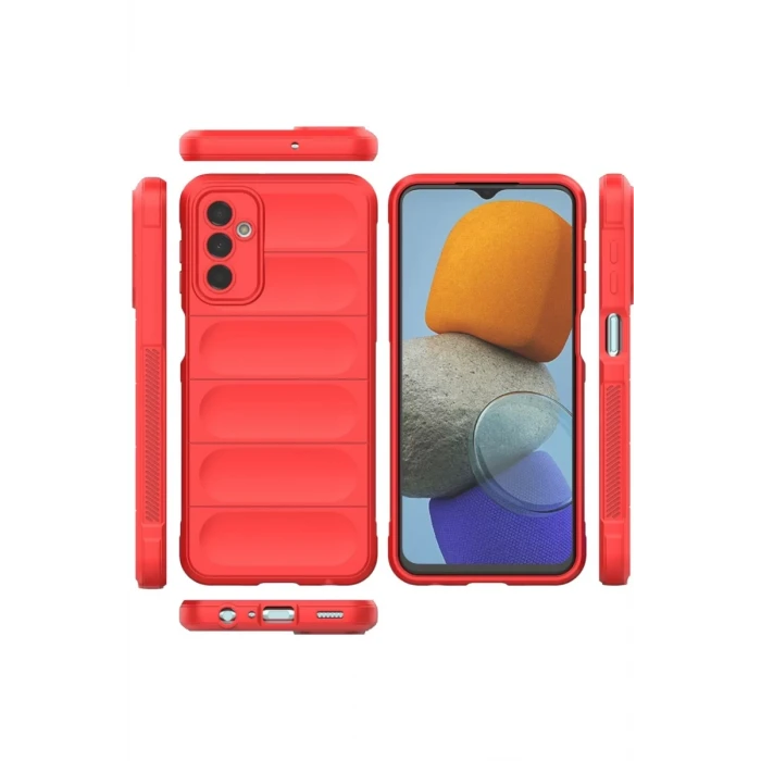 Newface Samsung Galaxy M23 Kılıf Optimum Silikon - Kırmızı