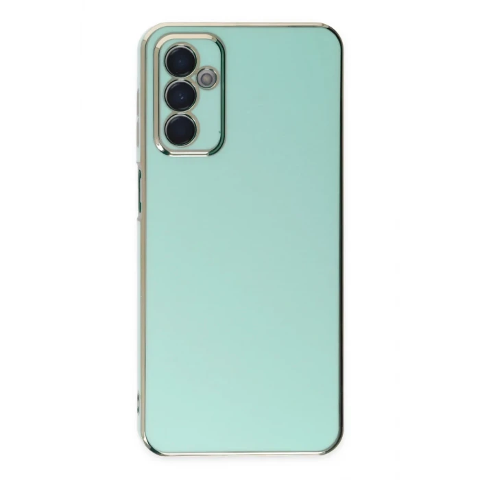 Newface Samsung Galaxy M23 Kılıf Volet Silikon - Açık Yeşil