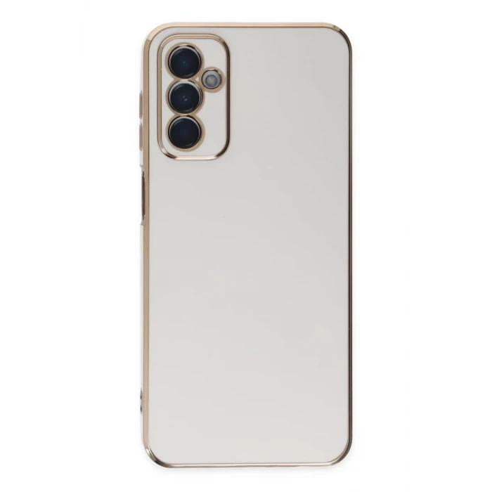 Newface Samsung Galaxy M23 Kılıf Volet Silikon - Beyaz