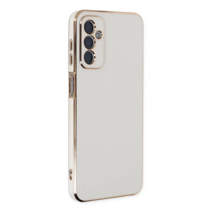 Newface Samsung Galaxy M23 Kılıf Volet Silikon - Beyaz