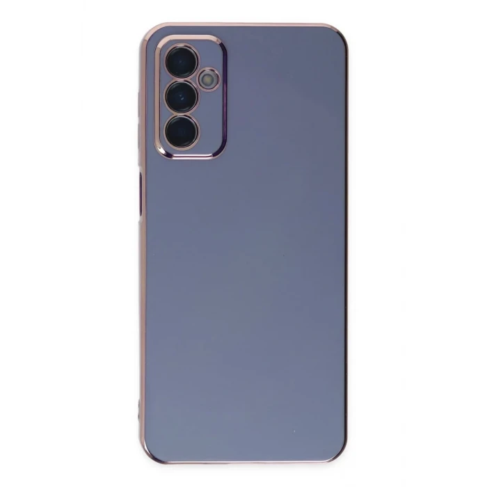 Newface Samsung Galaxy M23 Kılıf Volet Silikon - Mavi