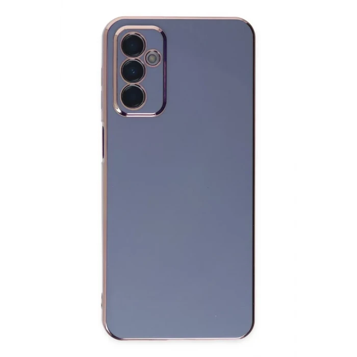 Newface Samsung Galaxy M23 Kılıf Volet Silikon - Mavi