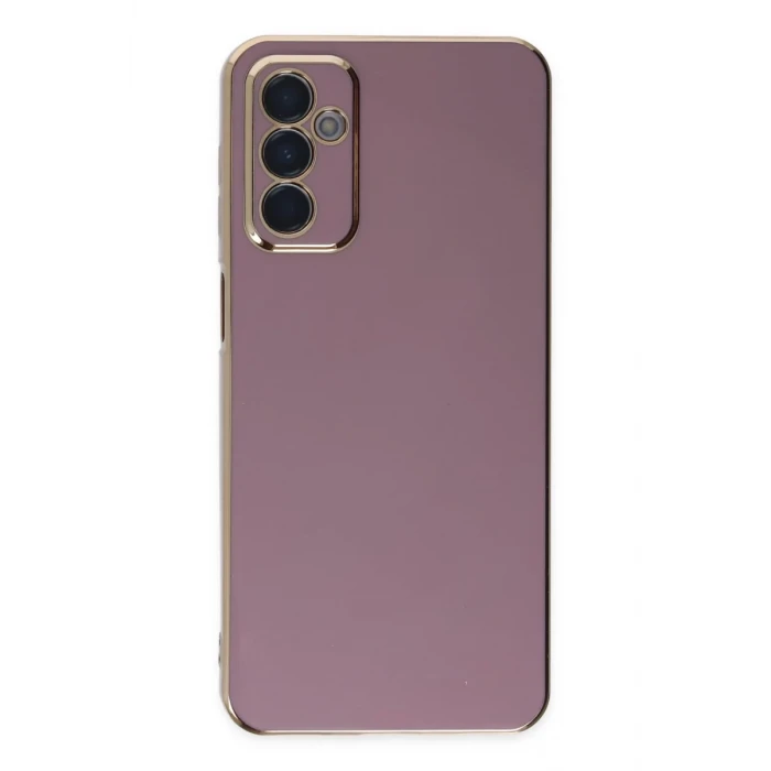 Newface Samsung Galaxy M23 Kılıf Volet Silikon - Mor