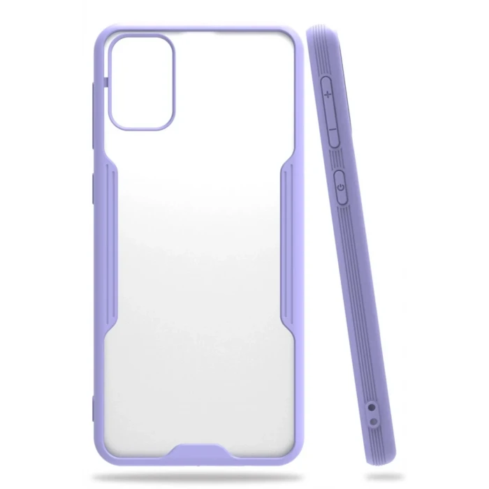 Newface Samsung Galaxy M31 Kılıf Platin Silikon - Lila