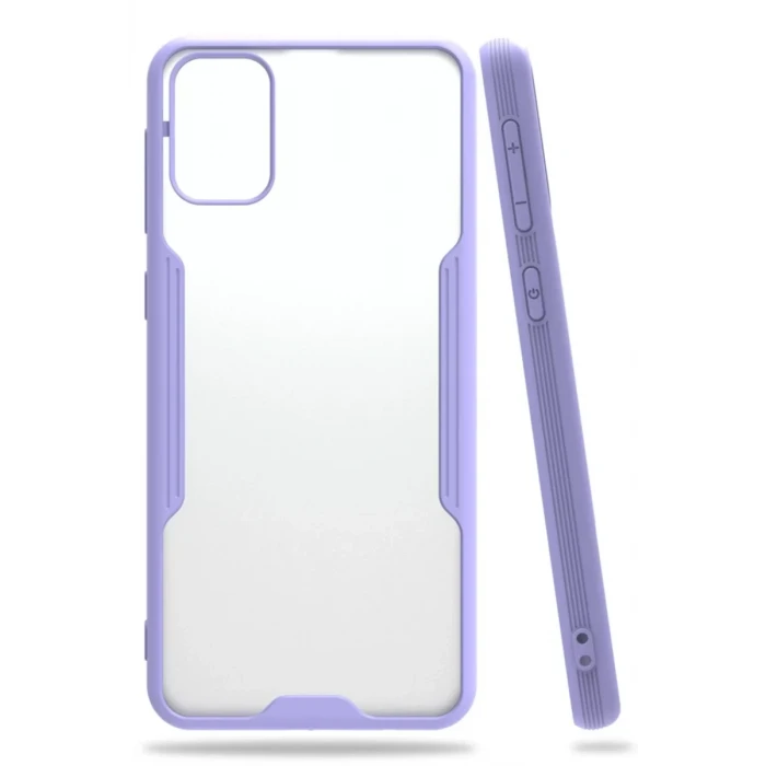 Newface Samsung Galaxy M31 Kılıf Platin Silikon - Lila