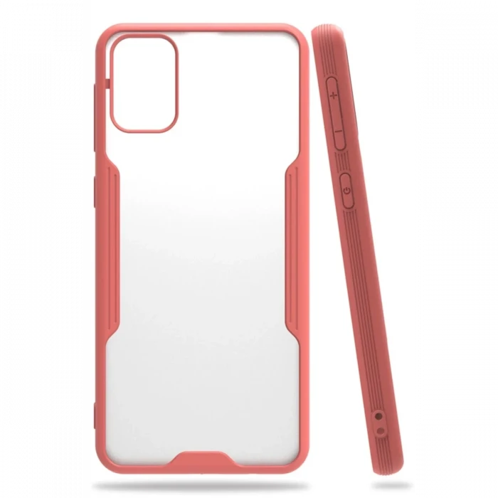 Newface Samsung Galaxy M31 Kılıf Platin Silikon - Pembe