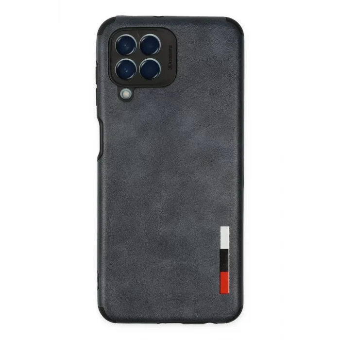 Newface Samsung Galaxy M33 Kılıf Loop Deri Silikon - Lacivert