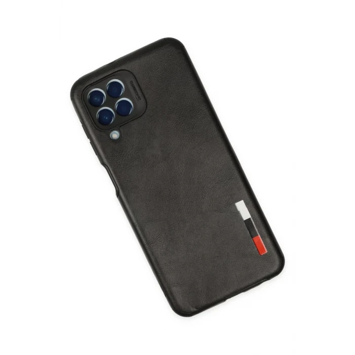 Newface Samsung Galaxy M33 Kılıf Loop Deri Silikon - Siyah